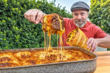 Italian Cone Sandwich Stuffed with Juicy Meat!