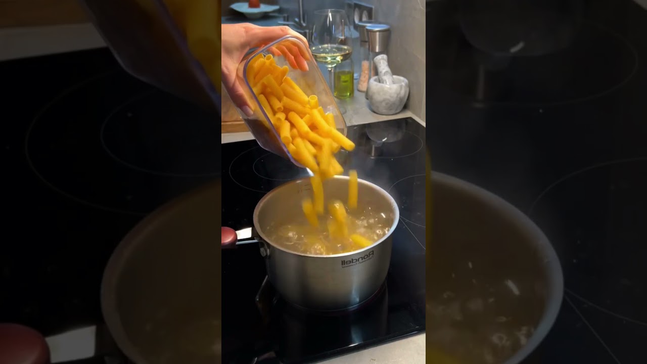 Pasta with Creamy Camembert Sauce #food #cooking #recipe Pasta with Creamy Camembert Sauce #food #cooking #recipe