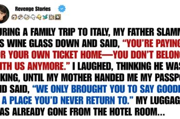 During A Family Trip To Italy, My Father Slammed His Wine Glass Down And Said, - Reddit Stories