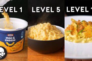 10 Levels of Mac & Cheese (Microwave to Michelin) | With Babish