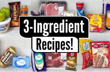 9 SHOCKINGLY Easy 3-Ingredient Recipes | Simple, Budget-Friendly & Delicious Meals | Julia Pacheco