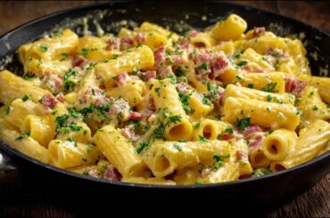 Carbonara Just Like My Italian Mom used to Make! Easy & Delicious Pasta Recipe!