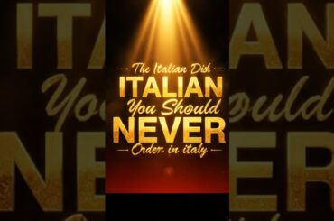 The Shocking Truth About Italian Cuisine