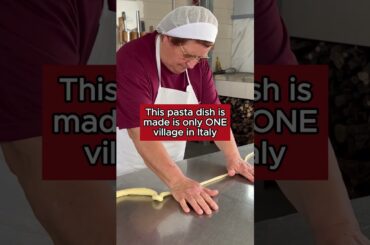 This pasta is made in only ONE village in Italy!  #pasta