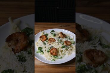 Fettucine con Broccoli y Camarones #italiancuisine #fettuccinealfredo #receta #camarones #italian