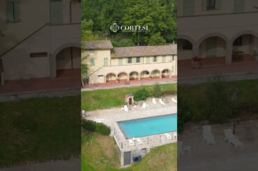 Prestigious Farmhouse in Panoramic Position with Restaurant and Heated Pool in Gubbio, Umbria