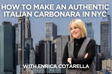 How to make an Authentic Italian Carbonara in New York City with Enrica Cotarella