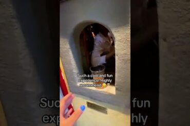 Getting Wine Through a Window in Florence!