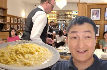 Trying the First Fettuccine Alfredo! Italy's Biggest TOURIST TRAP?
