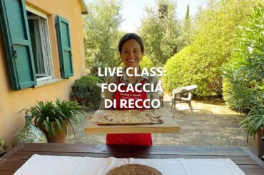 How to Make Authentic Focaccia di Recco | Italian Cooking Class Live