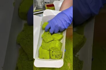 Matcha warabi mochi Japan #japan #japanesefood #japantravel #foodlover #food #foodie #dessert #cake