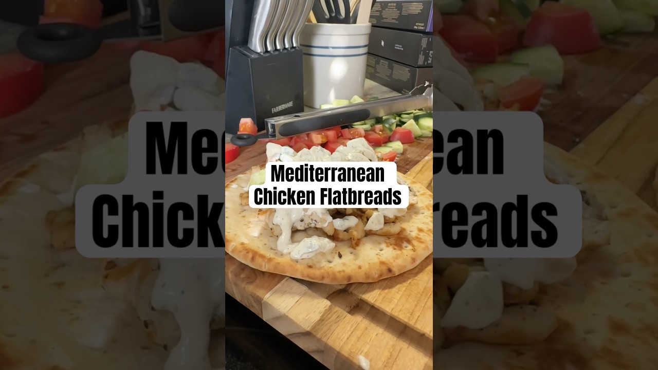 Mediterranean Chicken Flatbreads on the Blackstone Griddle Mediterranean Chicken Flatbreads on the Blackstone Griddle