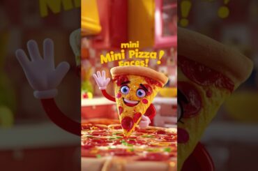 Mini Pizza Faces  Fun & Easy Recipe for Kids #sundaybreakfast