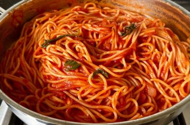 Simple and easy tomato spaghetti pasta recipe