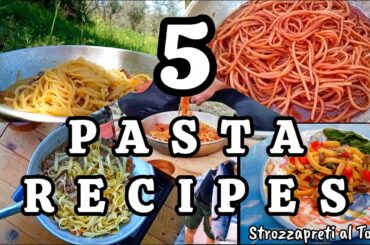 5 Pasta Recipes - Original Italian Recipes Cooked Outdoors
