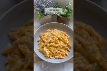 Pink sauce creamy pasta #ytshorts #shorts #shortsfeed #video #snacks #pasta #recipe #food