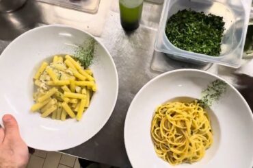 POV Italian Food making Pasta