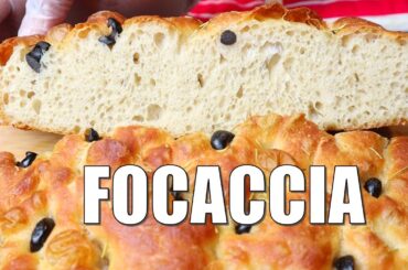 EASY No Knead Italian FOCACCIA Bread Recipe | ITALIAN BREAD Made PERFECT & SOFT Focaccia