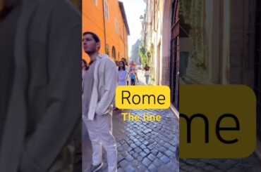 ROME with LINES #wanderlust #youtube #ytshorts #rome #italy #line #waiting #cola #restaurant #free
