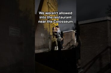 We weren`t allowed into the restaurant near the Colosseum #italy #art #rome #rometrip