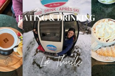 Family dining in La Thuile Italy near Planibel residence & hotel