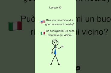 Italian Lesson 43: 5 Phrases Every Tourist Must Know