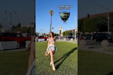 Strolling through Beverly Hills Eating Italian Sandwiches #shorts #italianfood