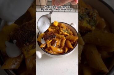 Tandoori paneer pasta #pasta #italianfood #punjabifood #kidslunchbox #recipe #shorts #shortvideo