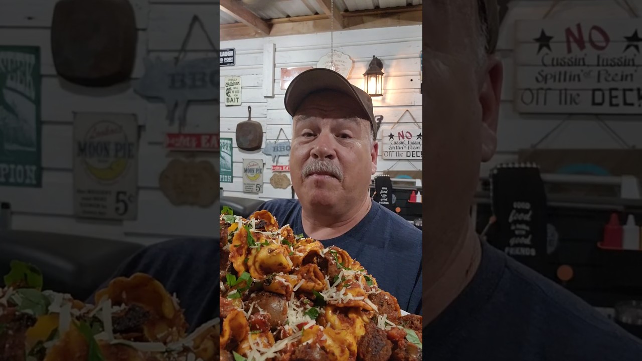 Italian Sausage and Tortellini Pasta on the Blackstone Griddle Italian Sausage and Tortellini Pasta on the Blackstone Griddle