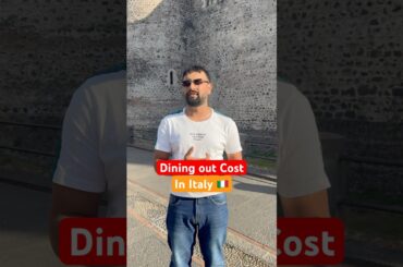 Dining out cost in Italy #foodprice #italy #students