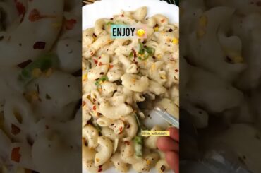 Creamy macaroni | white sauce macaroni | cheesy macaroni | easy macaroni recipe