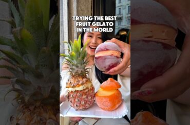 The BEST fruit sorbet in the world!! La Bottega del Gelato Cardelli Marco in Milan Italy
