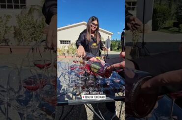 You'll be greeted with a round of wine when you go to this wine tasting in Italy #winetasting #italy