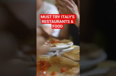 Discover Italian Exquisite Restaurant and Delicious Food. #travel #italy #food #restaurant