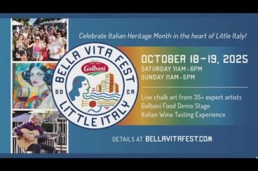 Galbani Bella Vita Fest | Celebrating Italian culture Oct. 18 and 19 in Little Italy