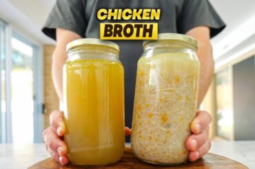 How to Make Amazing CHICKEN BROTH aka Italian Penicillin
