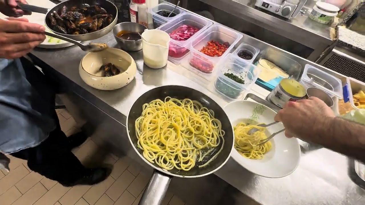 POV cooking italian pasta POV cooking italian pasta