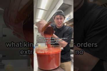 WHAT KIND OF MONSTER ORDERS THIS??!!? #pizza #youtube #shorts #viral #food #youtubeshorts #youtuber
