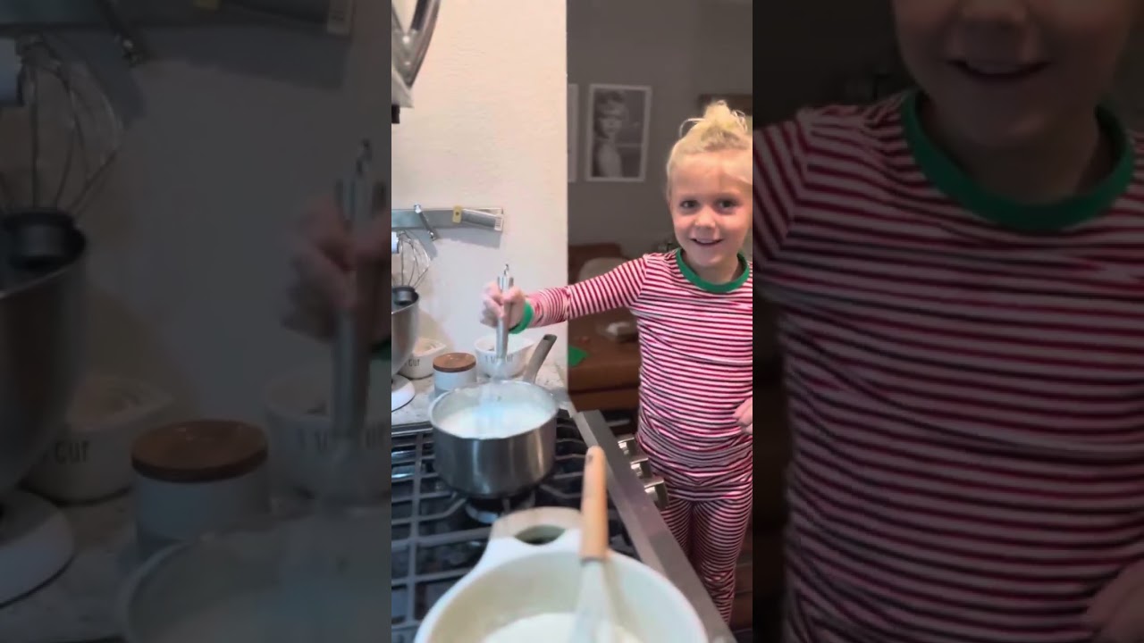 Back at it again with our annual lasagne for Christmas dinner and every year they help a little Back at it again with our annual lasagne for Christmas dinner and every year they help a little