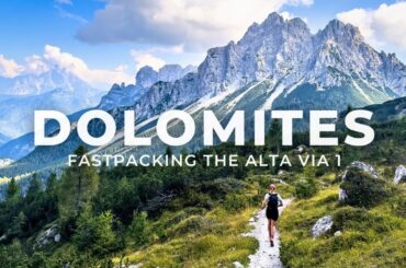 Fastpacking 125km on the Alta Via 1 in the Dolomites