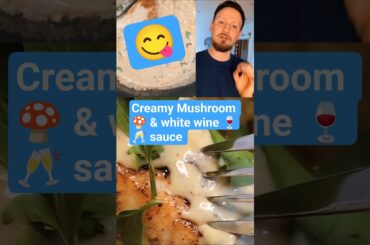 Creamy Mushroom and White Wine Sauce | Perfect for Chicken, Salmon or Pasta