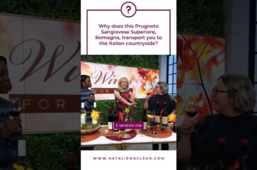 Why does this Prugneto Sangiovese Superiore, Romagna, transport you to the Italian countryside?