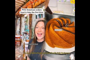 When an American orders Italian food in Italy for the first time with @Fabri Moroni