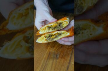 Spicy Beef Macaroni and Cheese Burrito #asmr #cooking