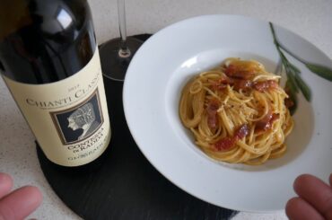 Italian Food Taste Test | Spaghetti Carbonara & Chianti (wine) | Food & Drink
