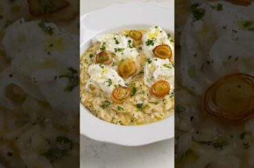 Leek & Burrata Risotto #shorts
