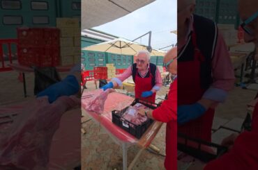 Cooking 2500 Kg of Beef Stew. Massive Pot at Italy Food Festival,