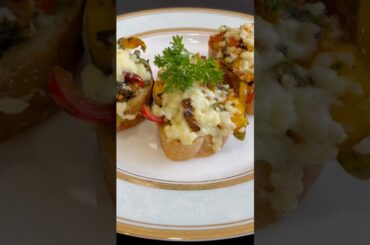Crostini | Italian appetizer |watch full recipe| crostini #crostinirecipe #newshorts #quickbite1111