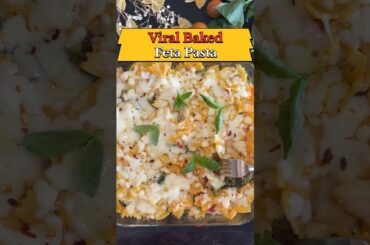 Viral Baked Feta Pasta #shorts #trending #new #healthy #fetapasta #bake #recipe #viral #easy #latest