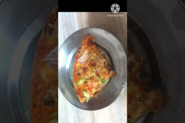 Homemade Wheat Pizza#food #vegetarianrecipies #shortvideo